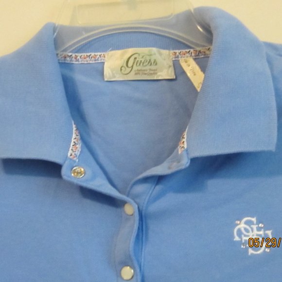 Guess shirt light blue Medium - Picture 2 of 3